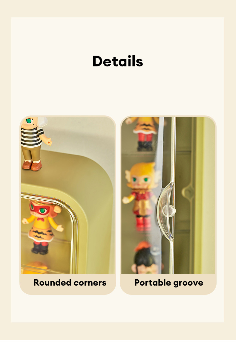 JJT Wall mounted doll storage box Wall mounted, dustproof Doll display stand, display cabinet, display box can be stacked together. transparent toy display box Doll display cabinet, clear box, toy storage box toy display box Acrylic display cabinet, box t
