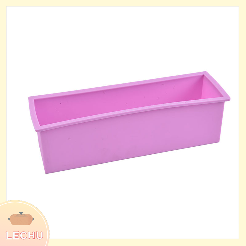 🥪 LECHU🍟 Heishada 1200g Silicone Soap Mould Rectangular Toast Loaf Mold Handmade Form Soap Tool