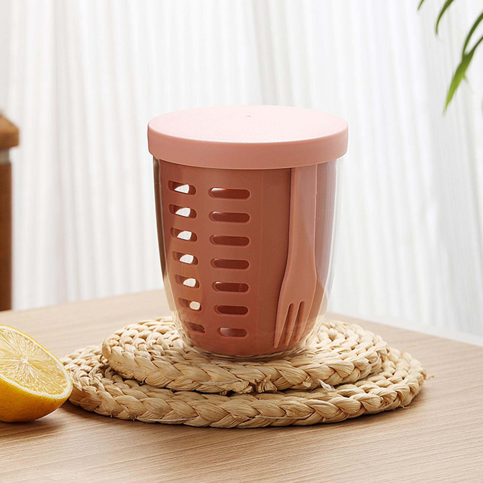 Oshhni salad cup với ngã ba với ngã ba 600ml ăn sáng ly cho bữa ăn sữa chua ăn sáng
