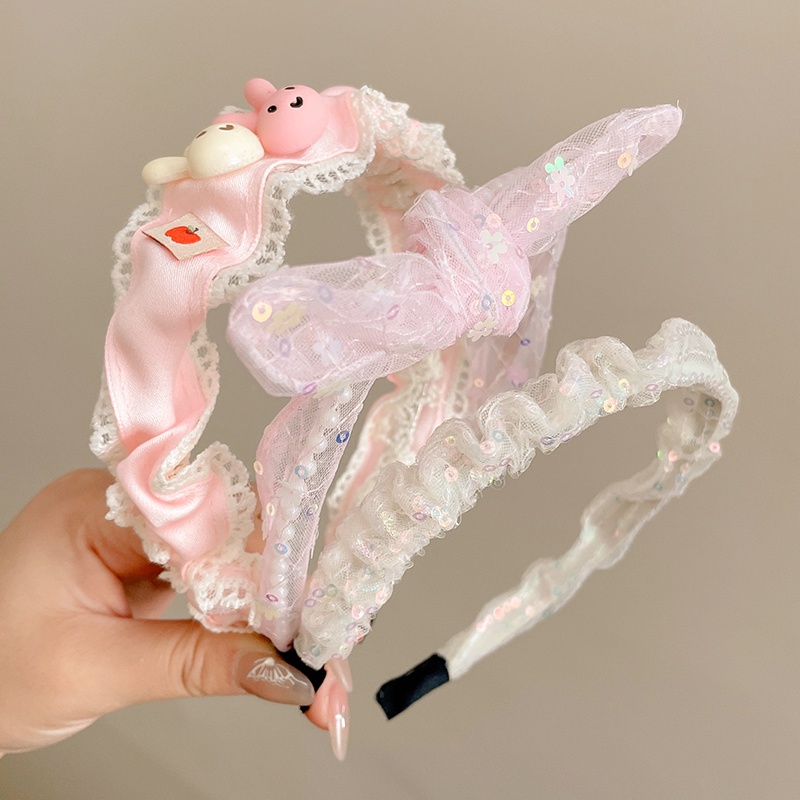 Set 3 Băng Đô Nơ Dễ Thương Cho Bé Gái