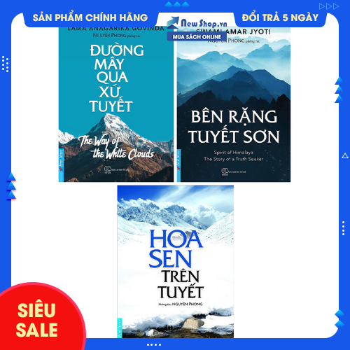 Sách - combo bên rặng tuyết sơn + hoa sen trên tuyết + đường mây qua xứ tuyết - newshop