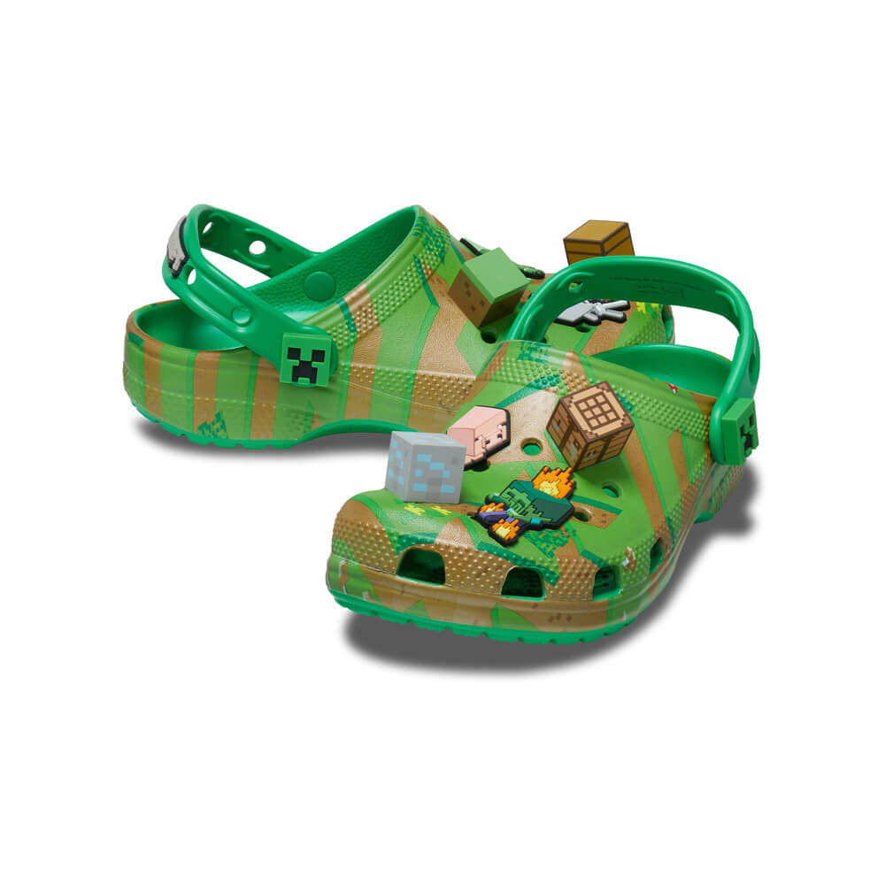 Giày Clog Trẻ Em Crocs Elevated Minecraft Classic - Multi
