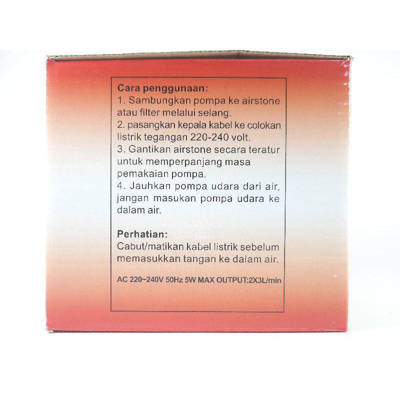 Pompa Udara Airpump aerator pompa HIKARI HK AC 9902 udara oksigen