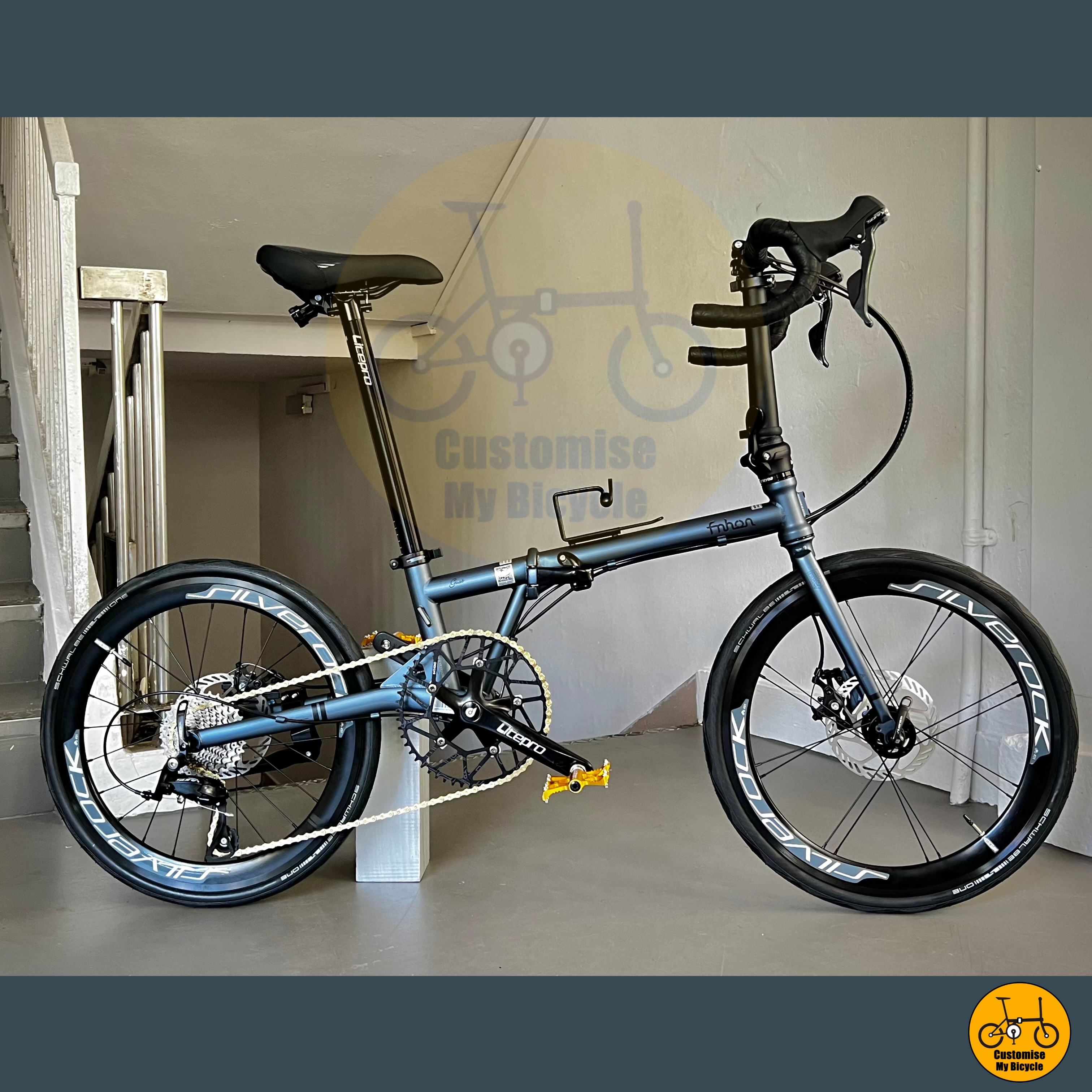 Fnhon Gust 22” • Gears Shimano • Silverock Loud hub Schwalbe