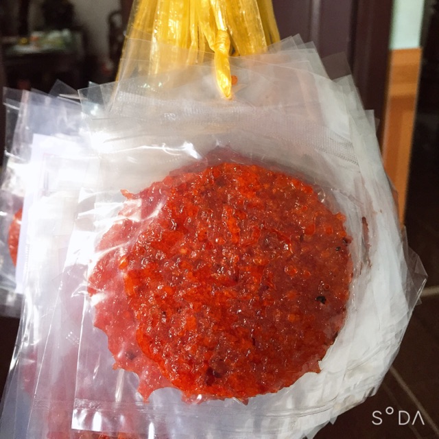 1 GÓI CÁ BÒ NƯỚNG SA TẾ  CAY NGON