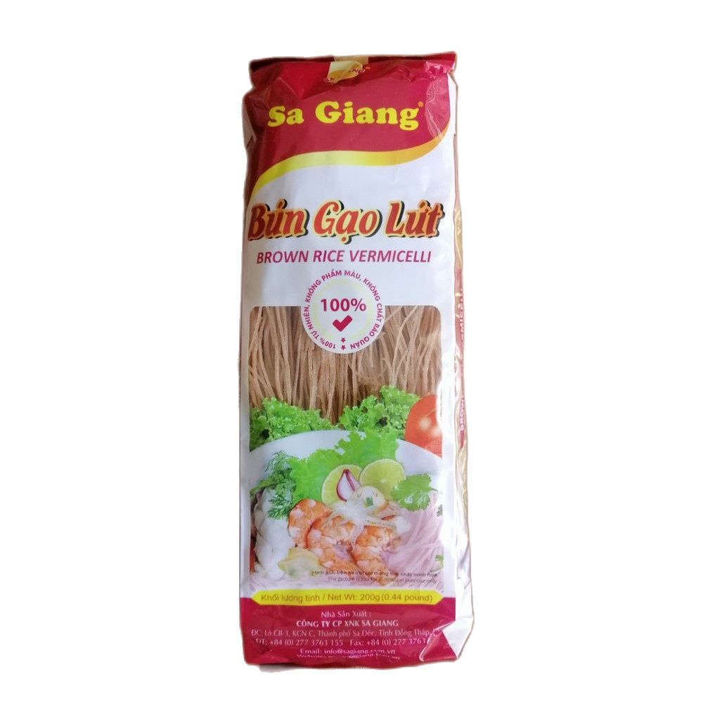 [HCM]Bún gạo lứt Sa Giang 200g (date luôn mới)