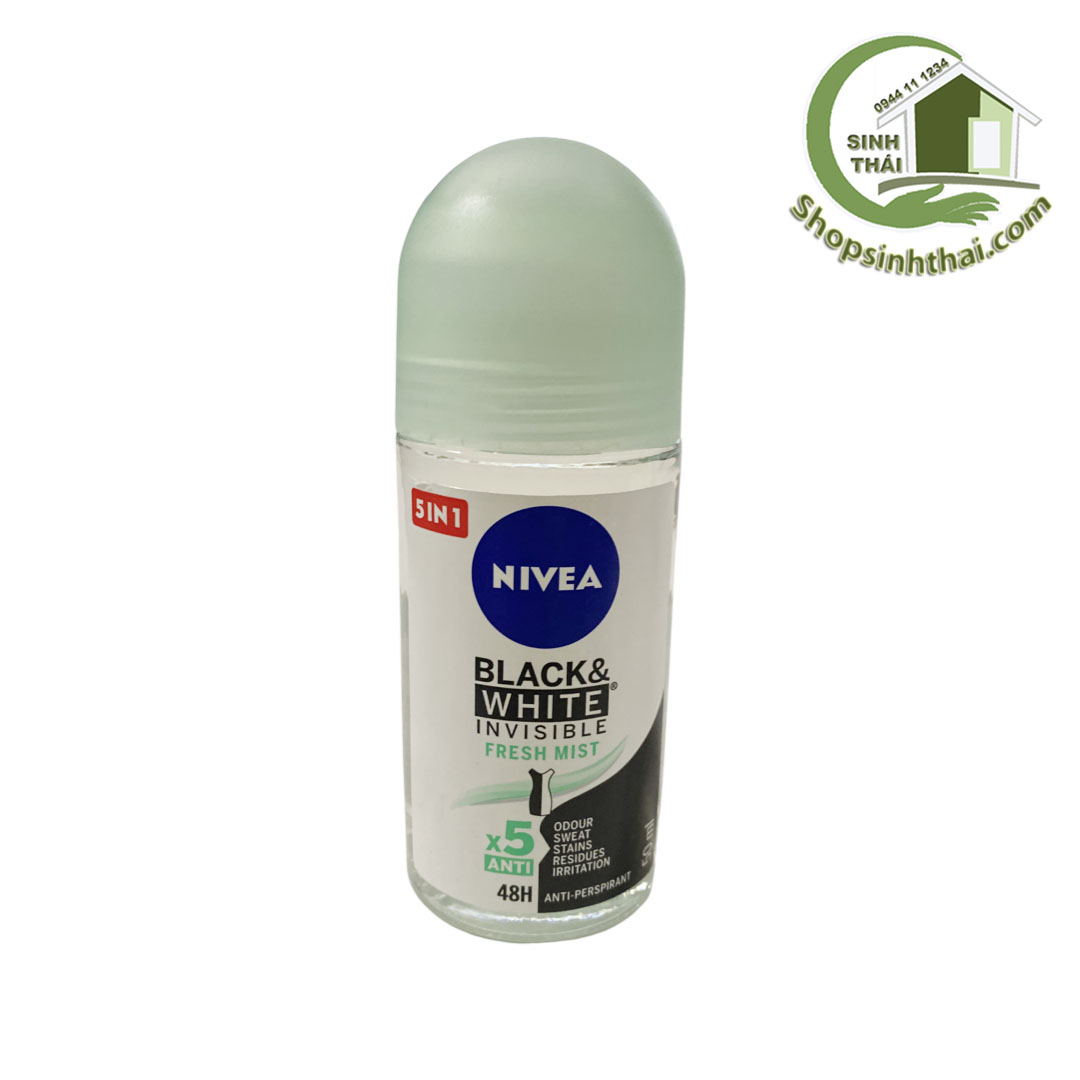 Lăn nách khử mùi NIVEA nữ BLACK & WHITE 50ml