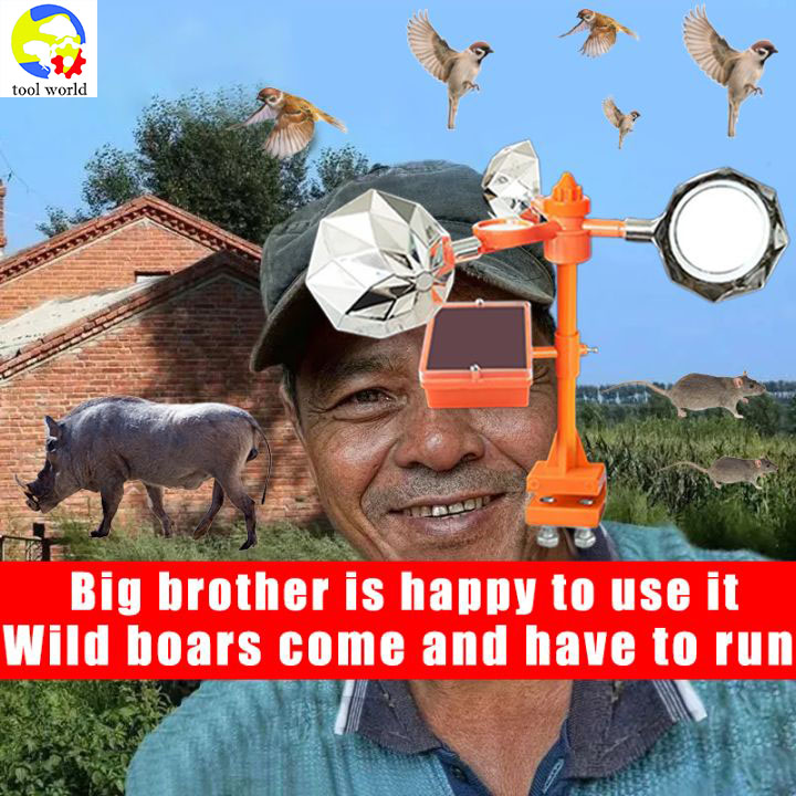 Chim đẩy lùi hiện vật. Giọng nói sợ hãi chim Orchard chim đẩy lùi hiện vật năng lượng mặt trời giọng nói chim bắt chim chống chim đất nông nghiệp gió Thiết bị dọa chim phản chiếu Thuốc đuổi chim năng lượng mặt trời