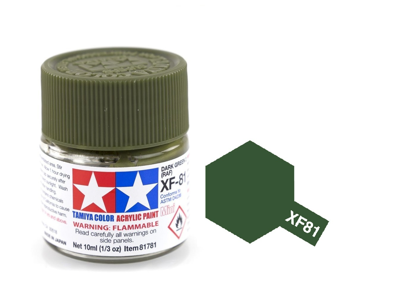 Acrylic ( XF81 ~ XF93  ) sơn mô hình gốc nước 10ML Tamiya