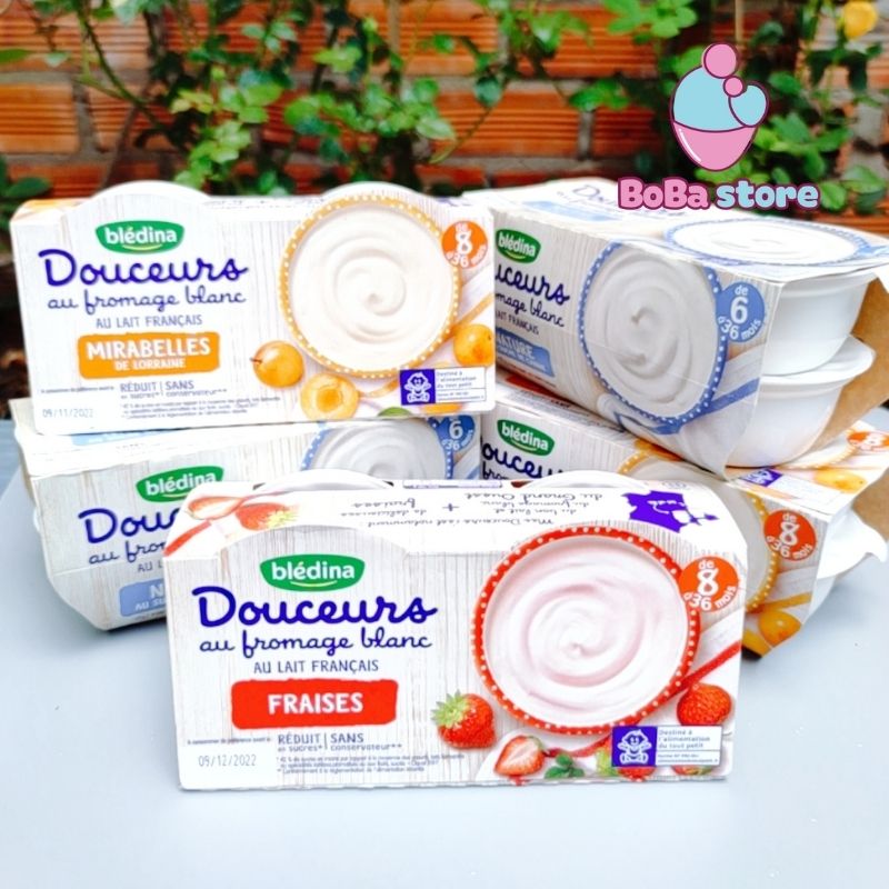 Sữa chua phô mai cho bé Bledina Doceurs Pháp đủ vị