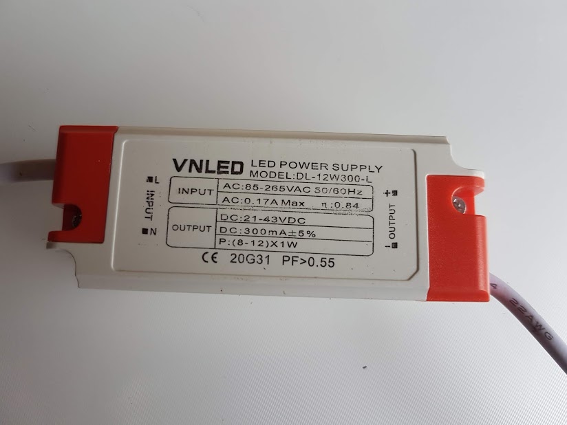 Nguồn đèn led âm trần 8W đến 12W