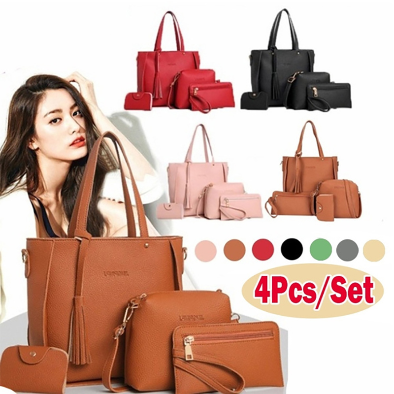 %E3%80%90Be%20worth%E3%80%91%209%20Colors%20Ladies%20Leather%20Bag%20Set%204pcs%20Shoulder%20Bag%20Handbag%20Messenger%20Bag%20Set%20Mall%20-%20Image%202