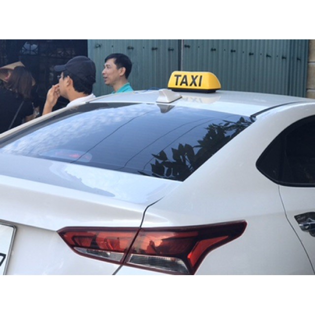 Mào taxi vàng - đế nam châm cỡ 35cm