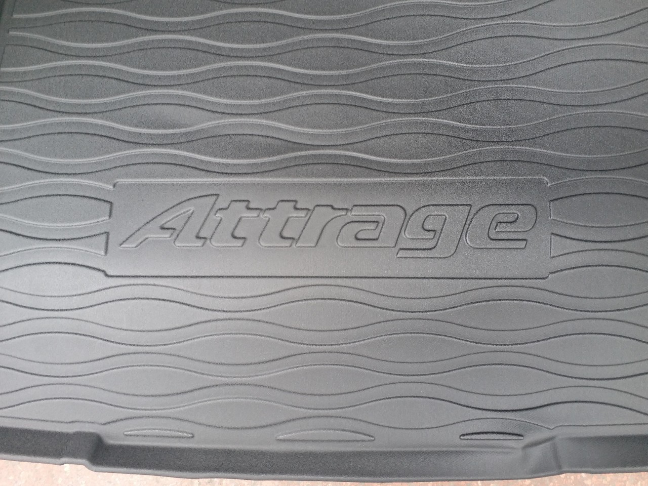 Mitsubishi attrage plastic trunk liner