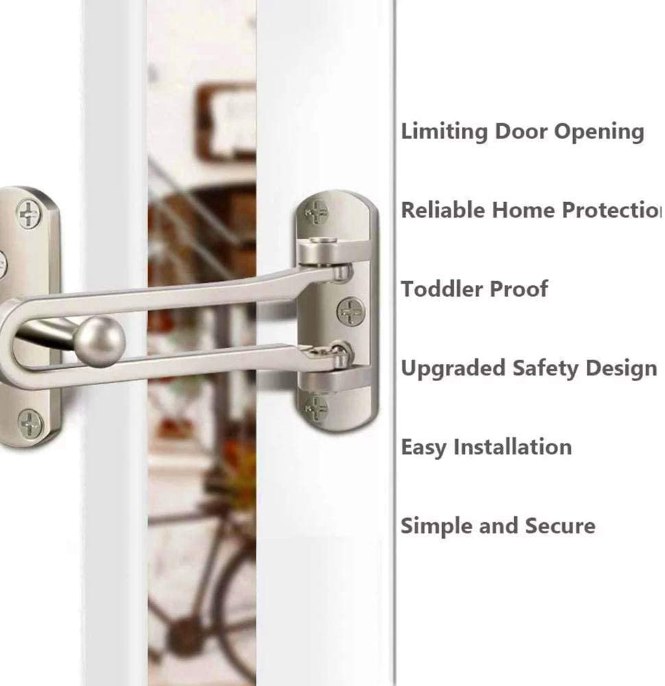 Swing Door Guard Security Door Lock / Door Latch Swing Bar Door Lock