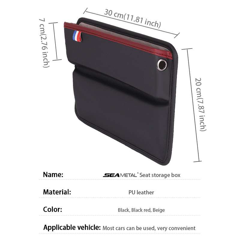 Universal Car Seat Storage Box Thickened Bottom Multi-function Gap Storage Box Car PU Leather Car Gap Storage Box