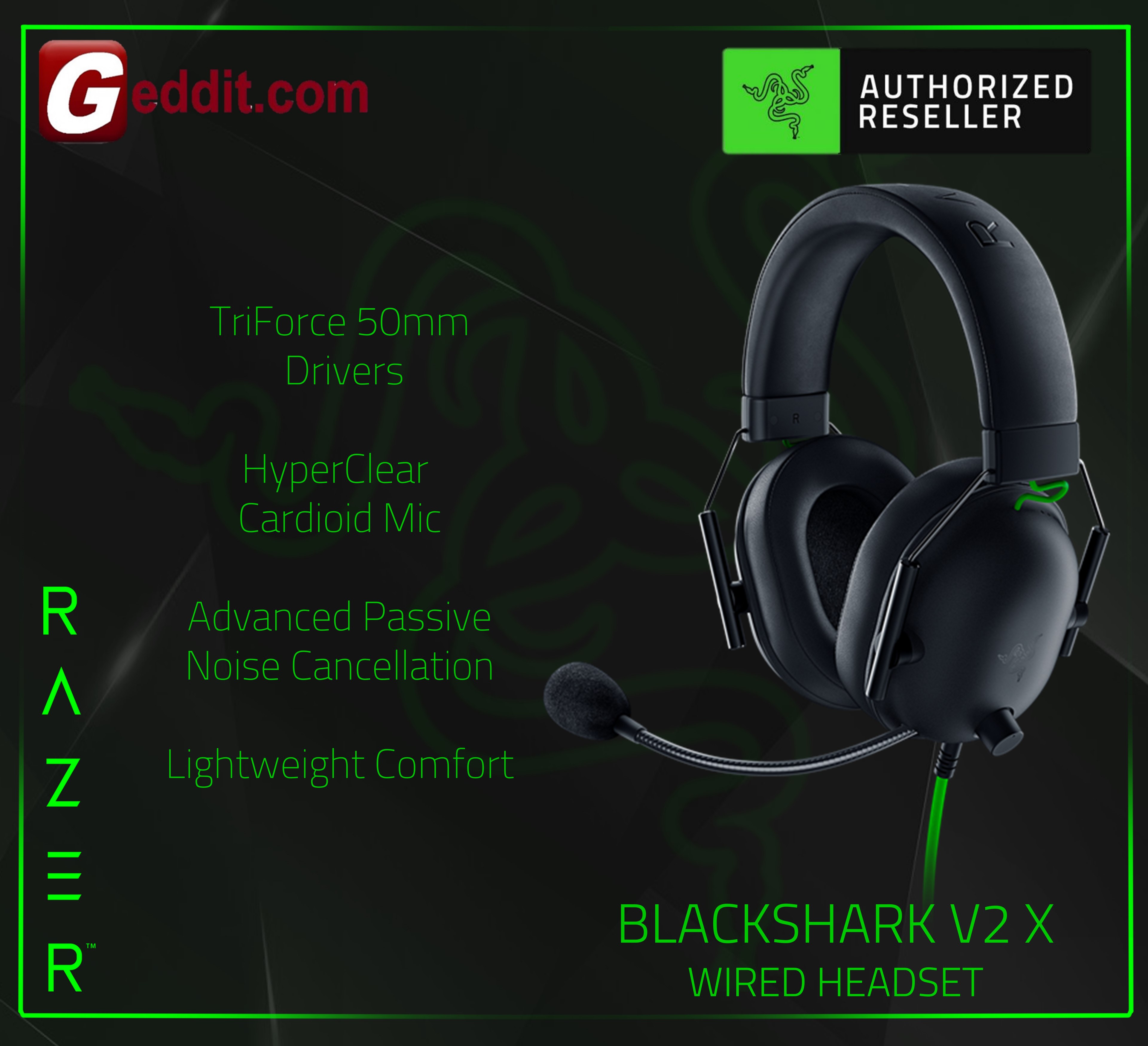 Razer Blackshark V2 X Gaming Headset 
