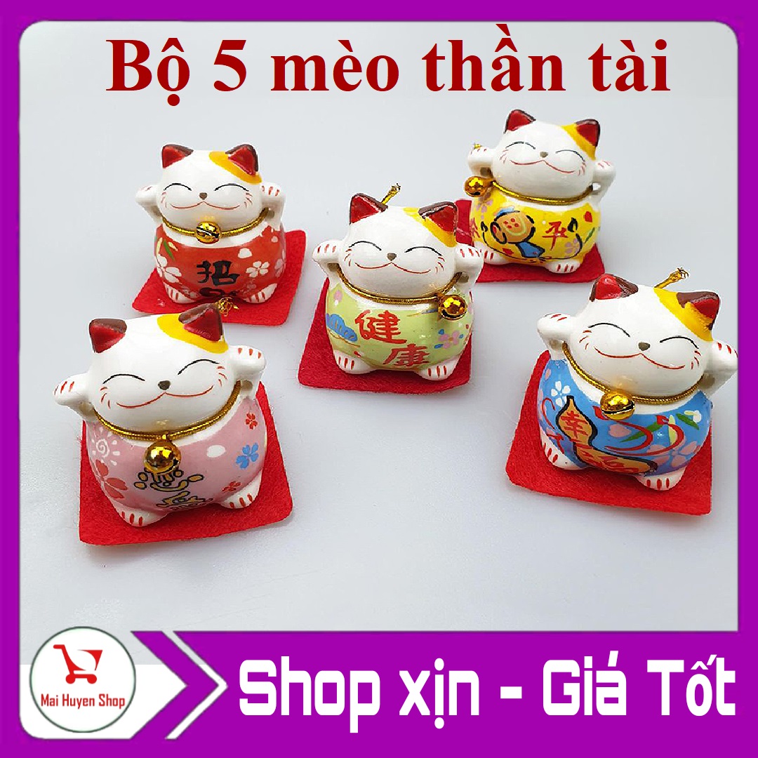 [HCM]Bộ 5 mèo thần tài