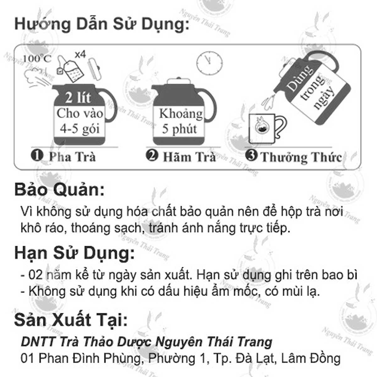 TRÀ ĐEN LÁ SEN SLIM TEA NGUYÊN THÁI TRANG