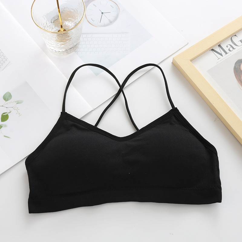 Áo bra nữ 2 dây đan chéo hở lưng gợi cảm, Áo lót đệm mút mỏng ôm ngực 5507