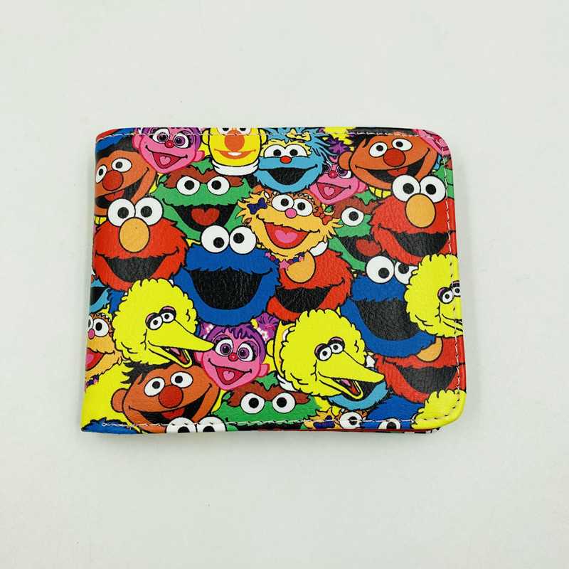 American Cartoon Cartoon Sesame Street Aimo Elmo Rick peripheral jewelry long and short children student wallet wallet