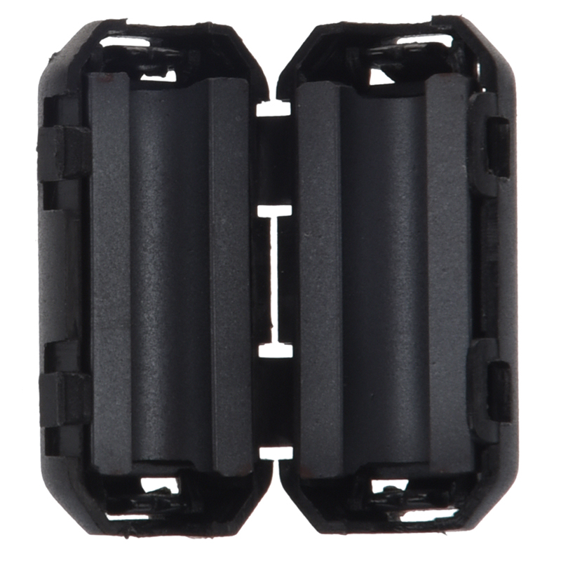 6 Pcs Clip On EMI RFI Noise Ferrite Core Filter for 5mm Cable