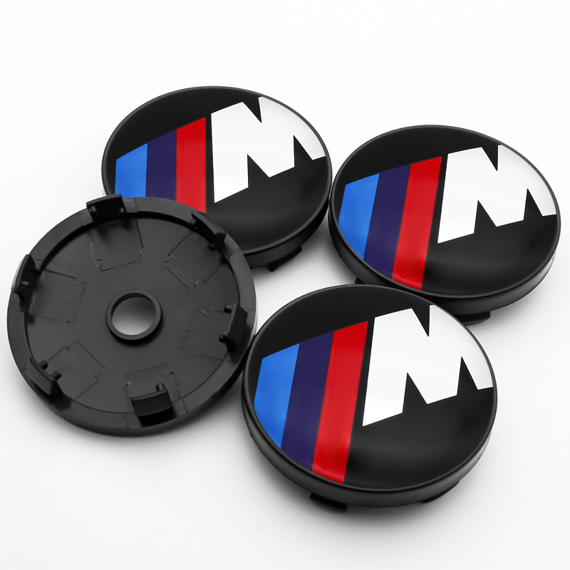 Lcx m powe 4pcs 60mm car refit hub cap center cap hub cap for bmw e46 e90 e60 f30 e39 e36 f20 e87 e92 e70 e91 e30 g30 accessories