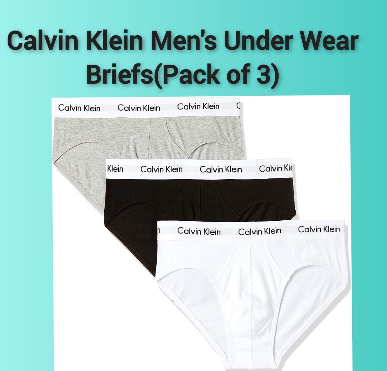 calvin klein men's underwear cotton stretch 3 pack bikini briefs