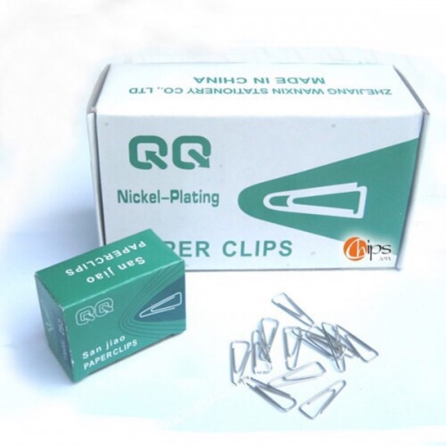 Kẹp giấy tam giác c62 - hộp 100 kim