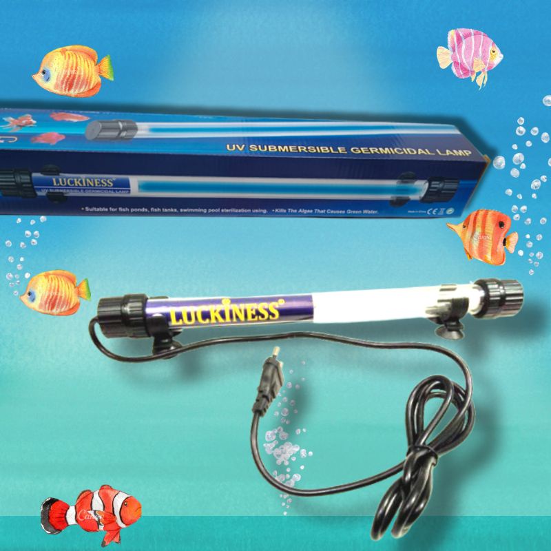 Lampu Kolam Aquarium Anti Lumut LUCKINESS 15 WATT