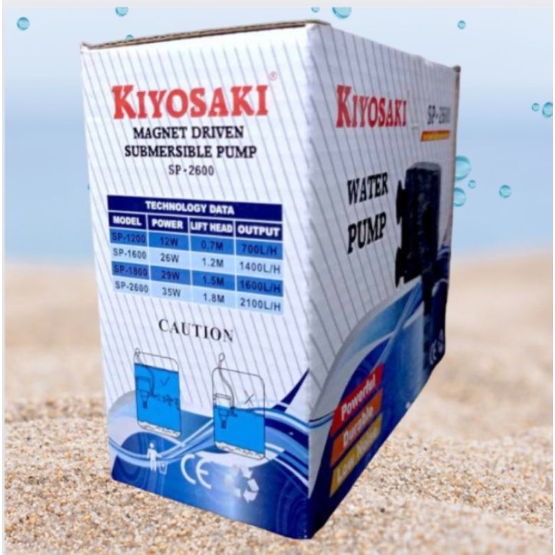 Pompa Aquarium kolam KIYOSAKI SP 2600 Submersible pump