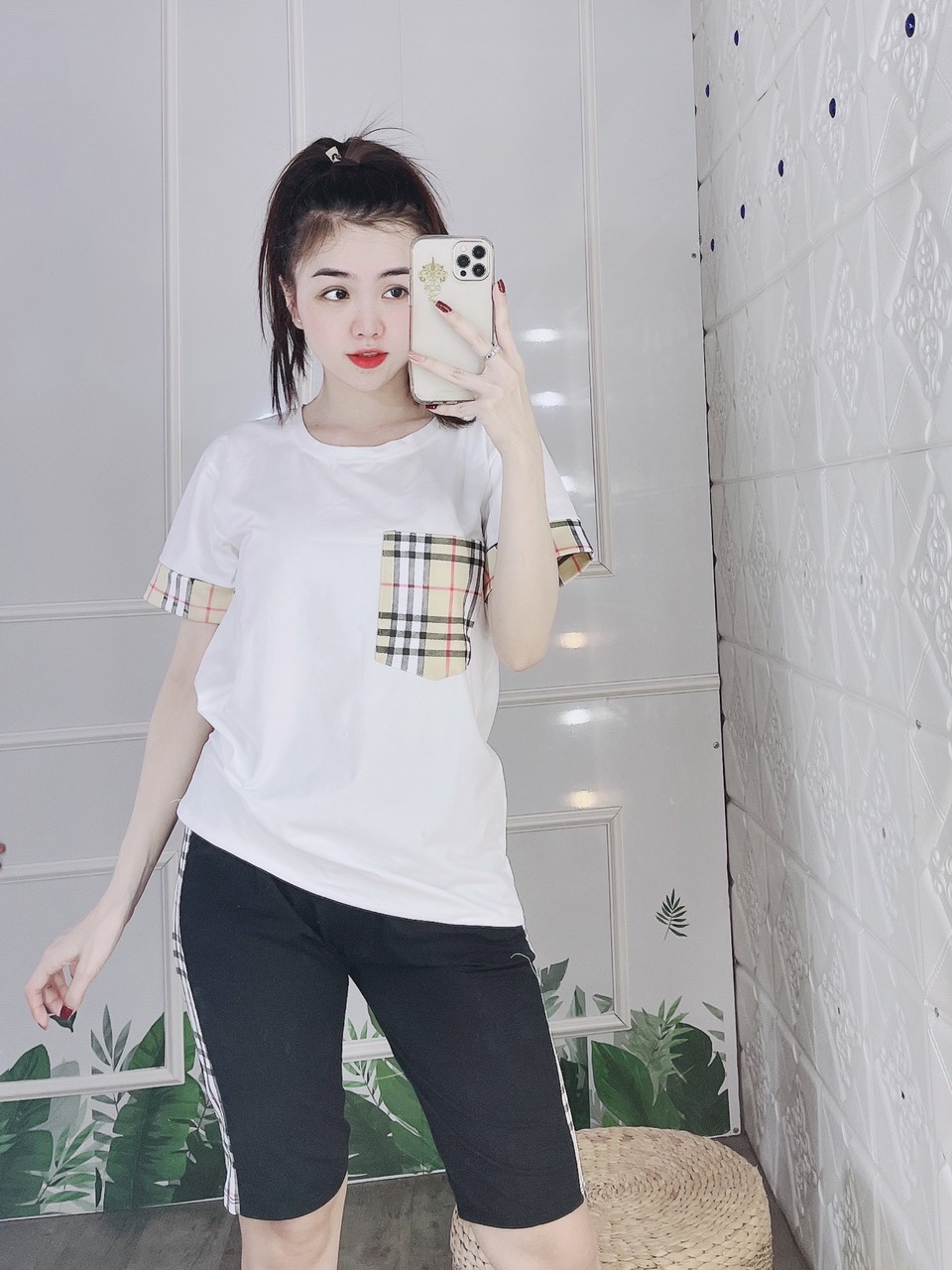 Bộ đồ thun lửng, set đồ thun lửng dễ thương chất vải thun cotton 4 chiều