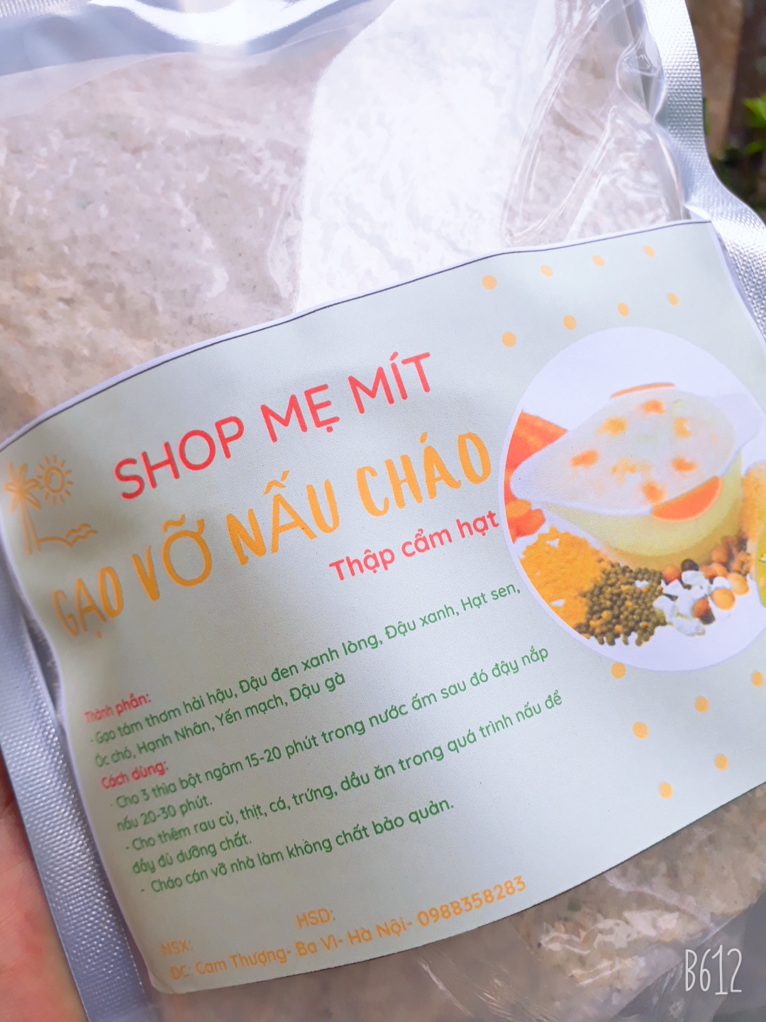 Gạo vỡ nấu cháo cho bé ( thập cẩm hạt 500g)