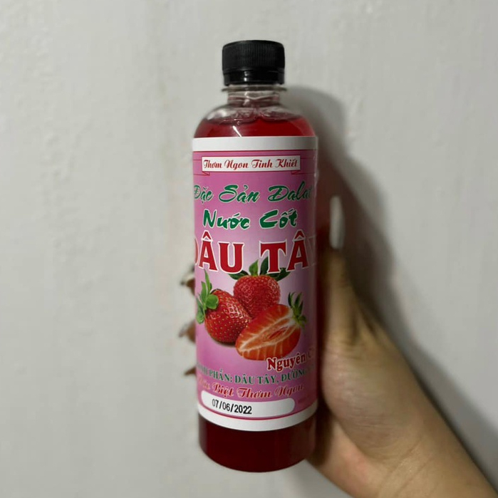 Nước Cốt dâu Tây (1 Lít) Chin Đà Lạt - Đặc Sản Đà Lạt
