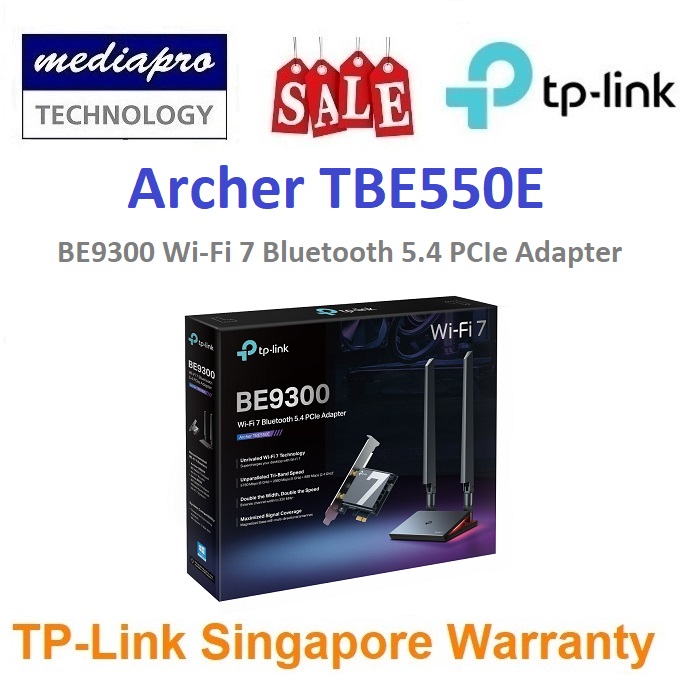 TP-LINK Archer TBE550E BE9300 Wi-Fi 7 Bluetooth 5.4 PCIe TP-LINK Archer TBE550E BE9300 Wi-Fi 7 Bluetooth 5.4 PCIe