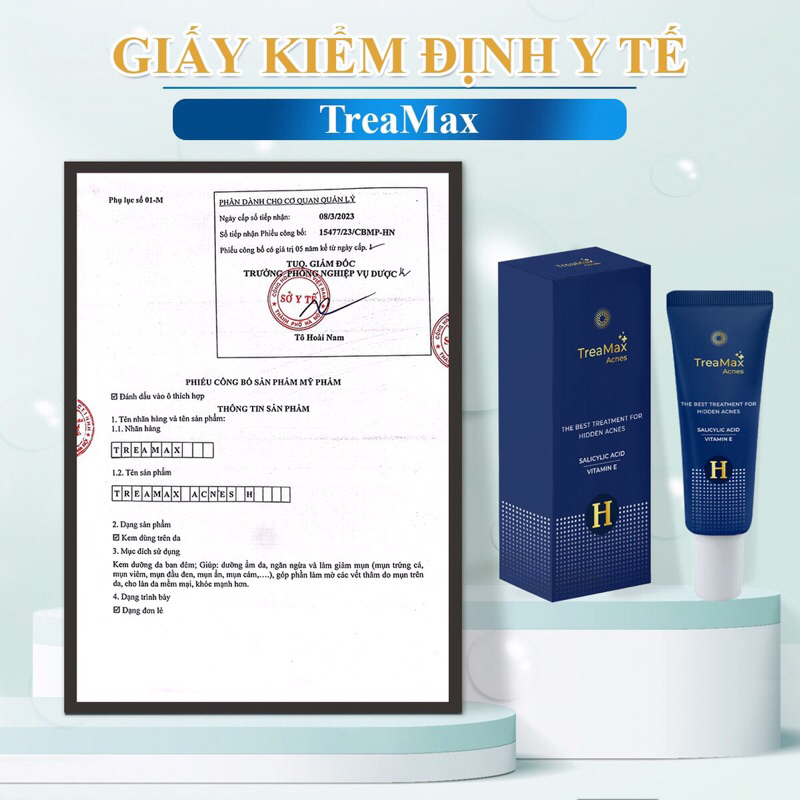 Kem Đặc Trị Mụn Ẩn TreaMax Acnes H