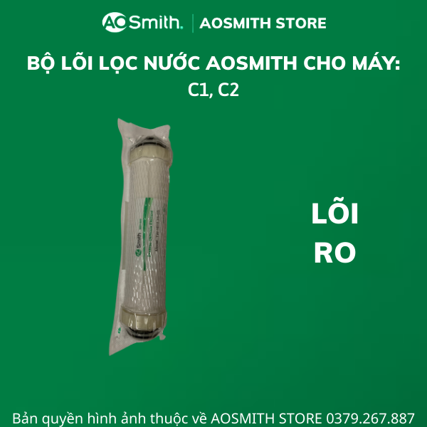 Bộ lõi lọc nước Aosmith dùng cho máy C1, C2