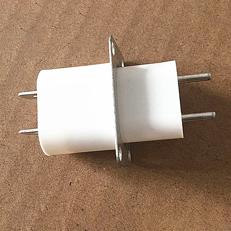 Home Electronic Microwave Oven Magnetron Filament 4 Pin Socket Converter White. 