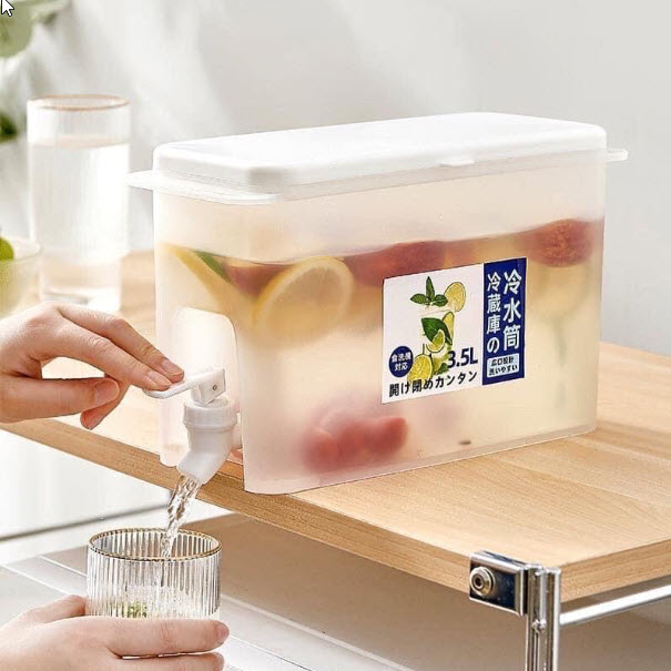 Bình đựng nước 3.5 lít có vòi nước để tủ lạnh - 684