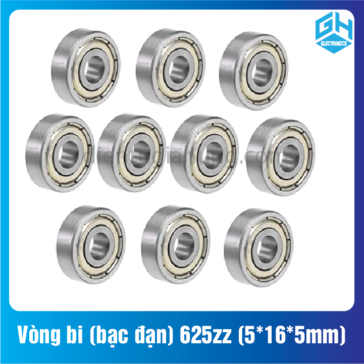 Combo 2 cái Vòng bi (bạc đạn) 625zz (5*16*5mm)(1 cặp)