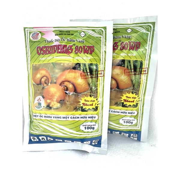 Chế phẩm diệt ốc dạng bột Osbuvang 80WP gói 100g