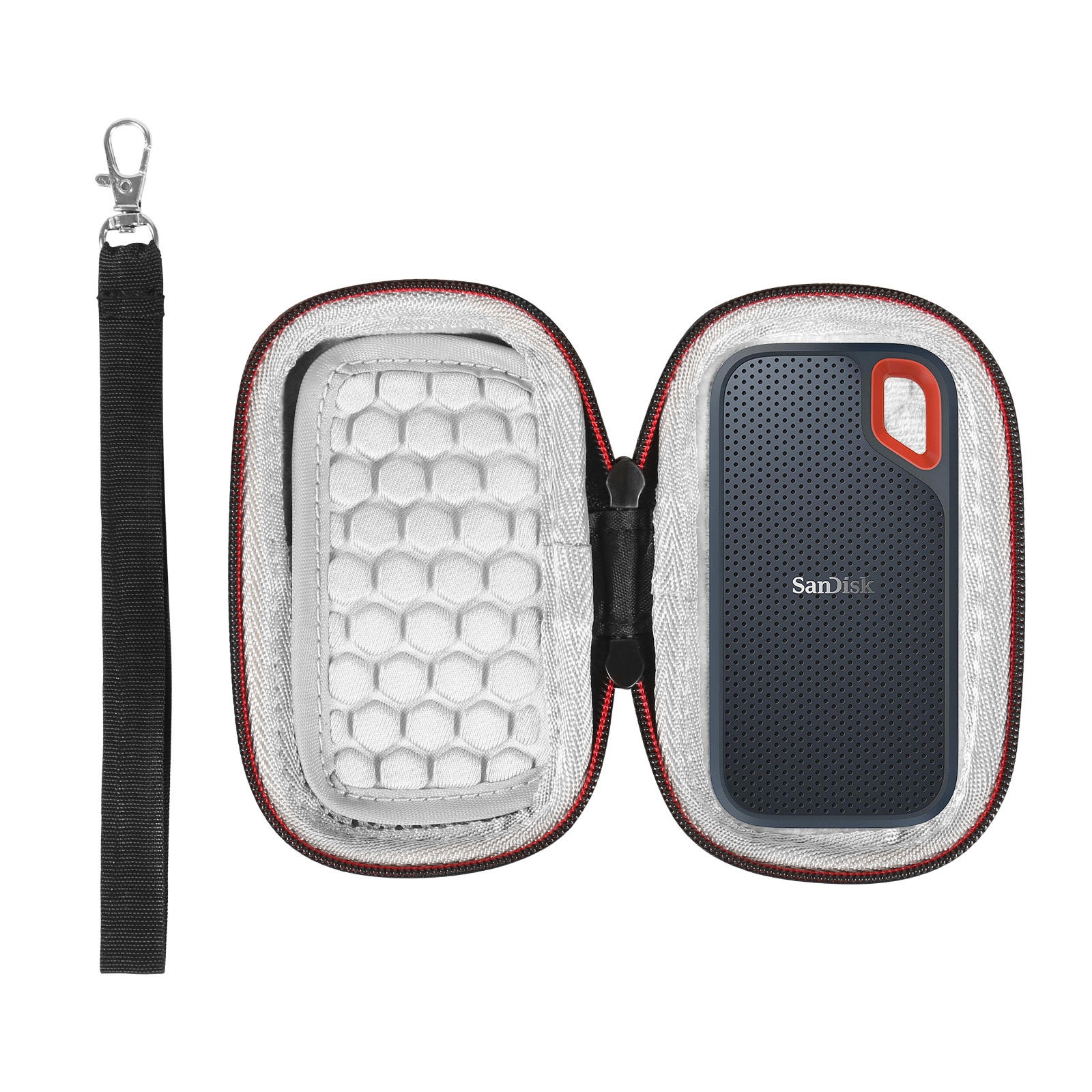 High-end applicable sandisk mobile solid-state shockproof protective case portable bag hard shell PSSD hard drive storage bag