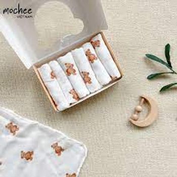 Set 5 Khăn Sữa Sợi Tre Bunny Việt Nam
