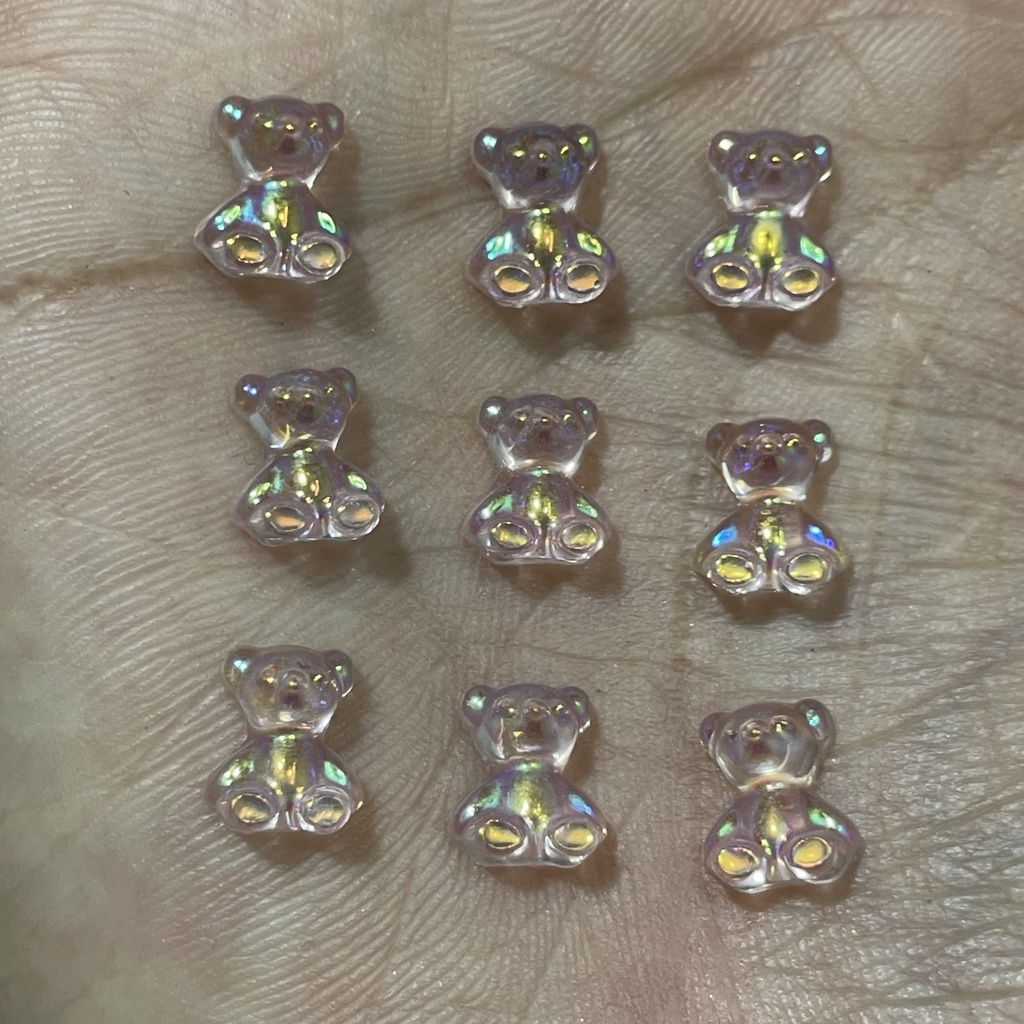 Charm gấu nhựa trang trí móng bán lẻ con - sinailmi