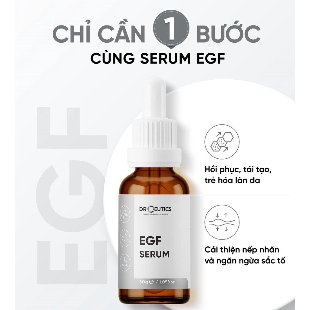 (CHÍNH HÃNG) Tinh Chất EGF DrCeutics Phục Hồi Da, Trẻ Hoá Da - 30ml
