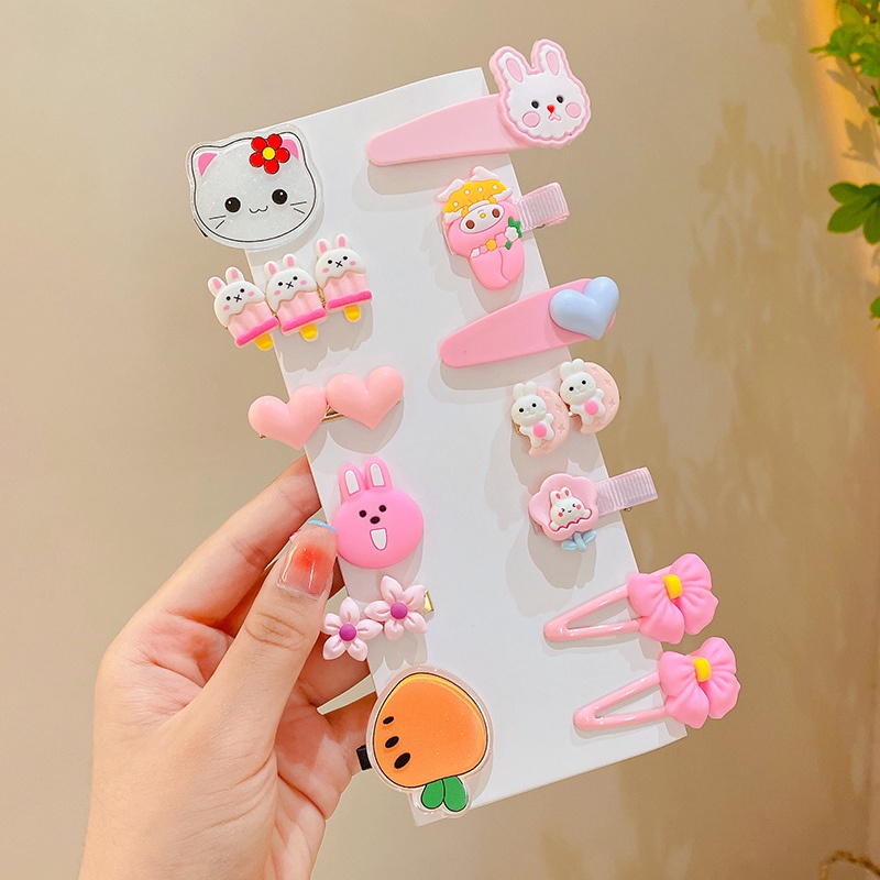 Set 14 kẹp tóc dễ thương cho bé gái