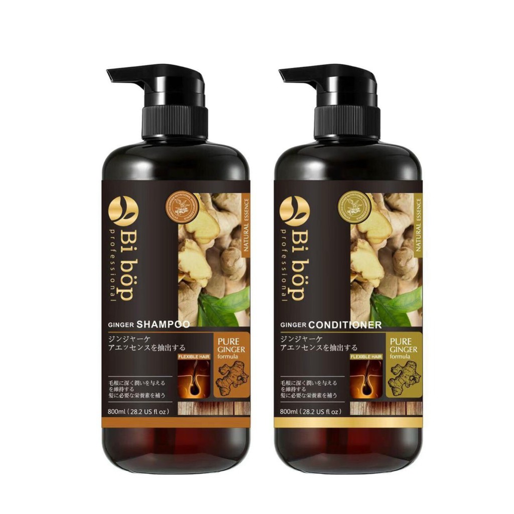 [Chính Hãng] Cặp Dầu Gội Xả Gừng Bibop Collagen