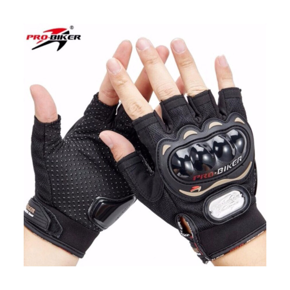 [HCM]Găng Tay Pro Biker Hở Ngón Đi Phượt [ 1 Đôi ]