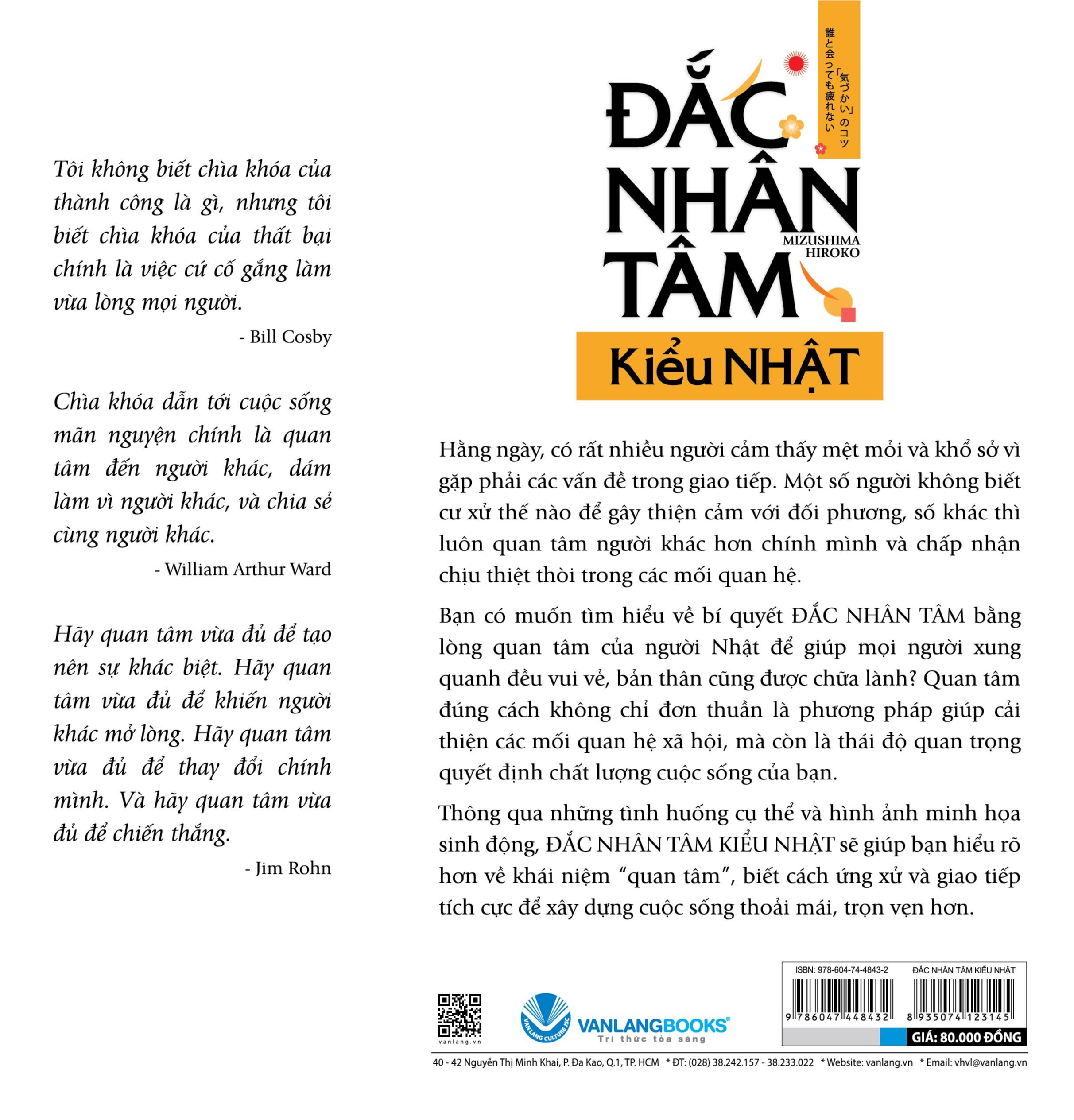 Sách - Đắc Nhân Tâm - Kiểu Nhật-Vanlangbooks