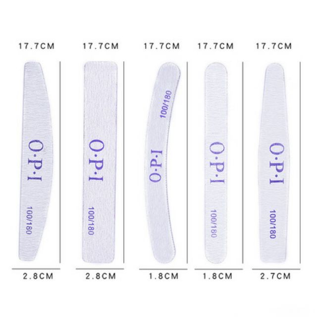 Dũa mỏng hiệu Opi, dũa móng tay, dũa móng gel, móng bột 180/240